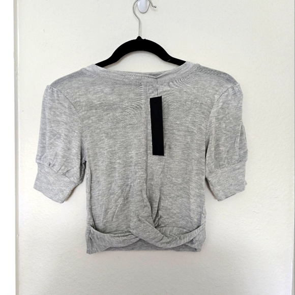 Mono B Tops - NWT Mono B Cropped Short Sleeved Top